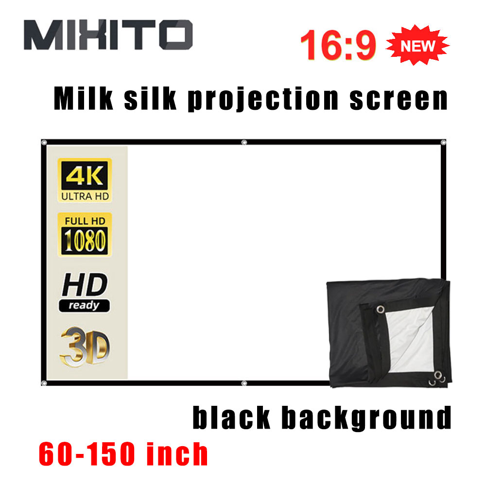 Home Cinema Blanc - MIXITO Thick 16:9 Ratio Black Background