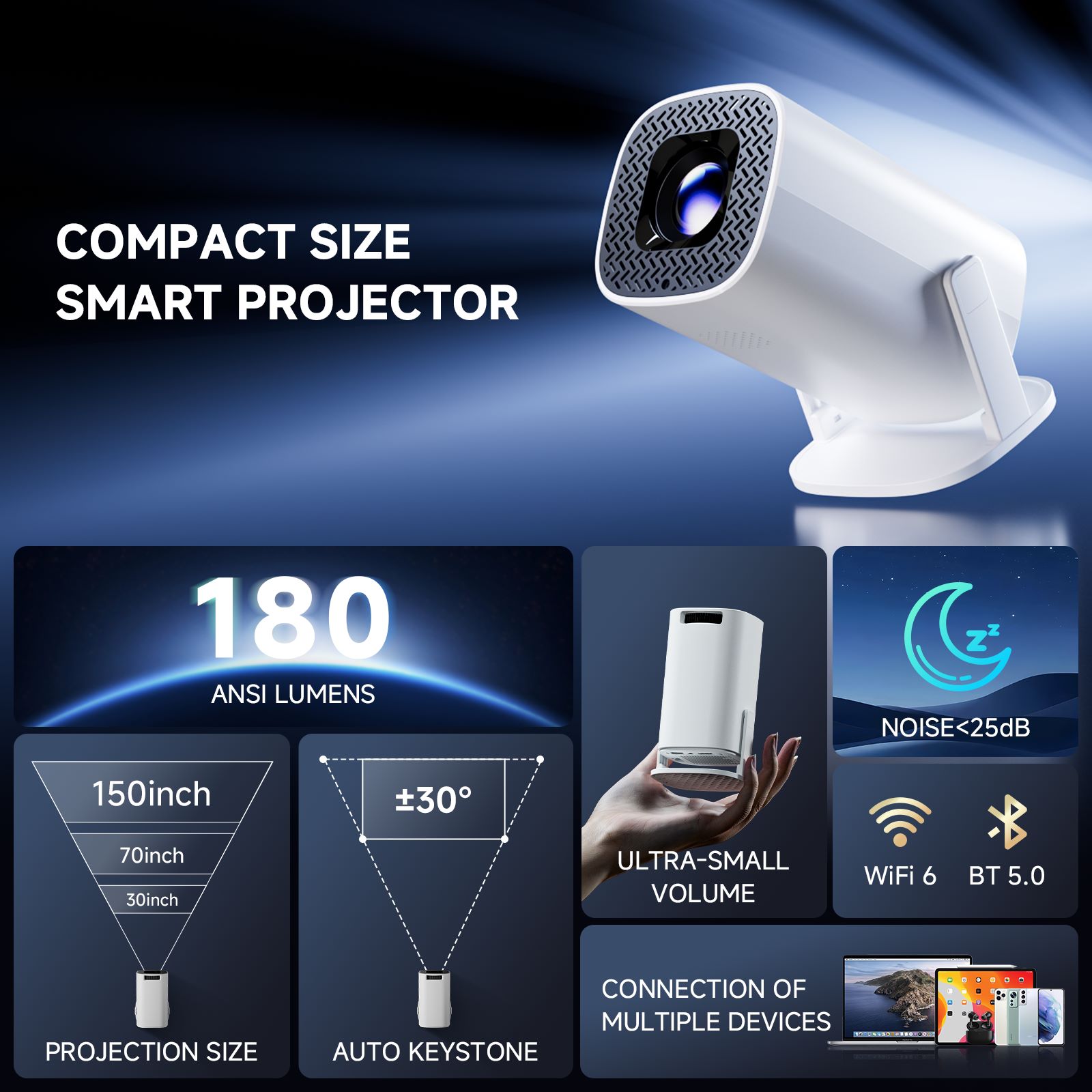 HONGTOP P30PRO Smart Mini Proj - Home Cinema Entertainment ulasan dan harga