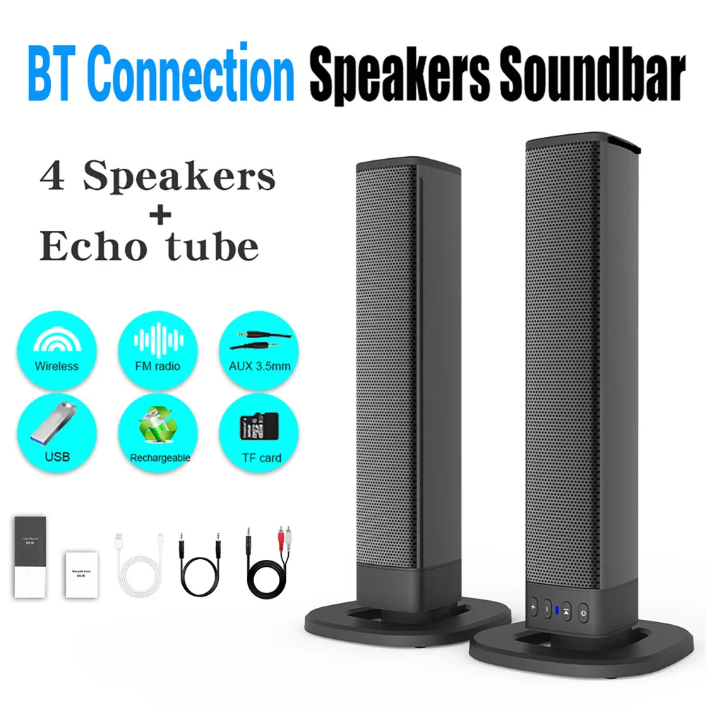 Wireless Bluetooth TV Sound Ba - Home Cinema Speaker System ulasan dan harga