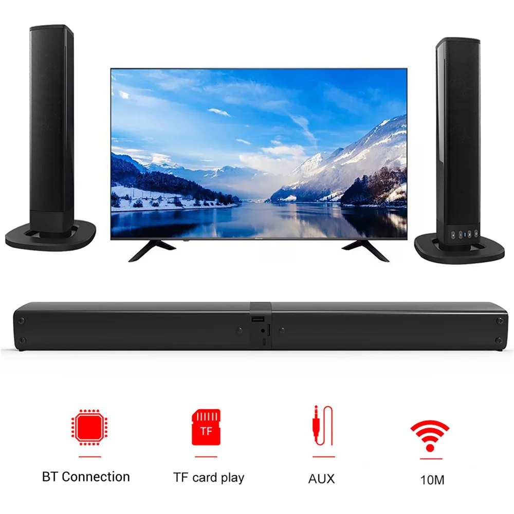 Wireless Bluetooth TV Sound Ba - Home Cinema Speaker System ulasan dan harga