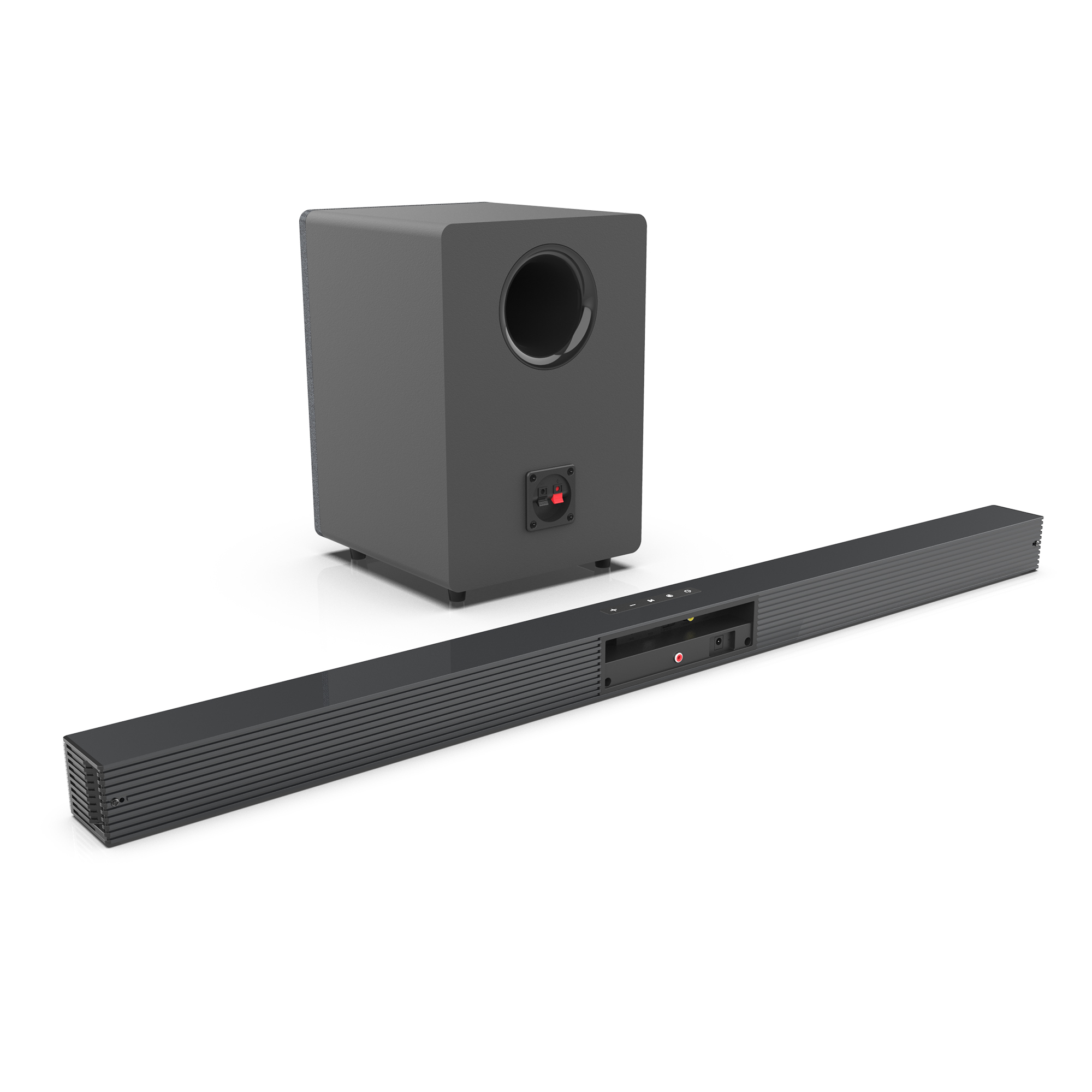 84W TV Sound Bar with Subwoofe - Home Cinema Speaker System ulasan dan harga