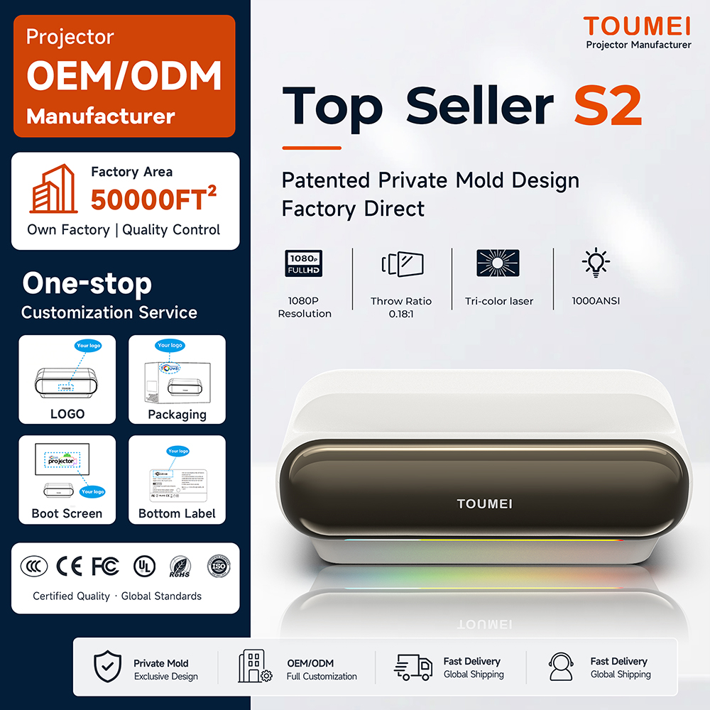 Triple Color Laser Projector U - Home Cinema Ultra Short Throw Projector ulasan dan harga