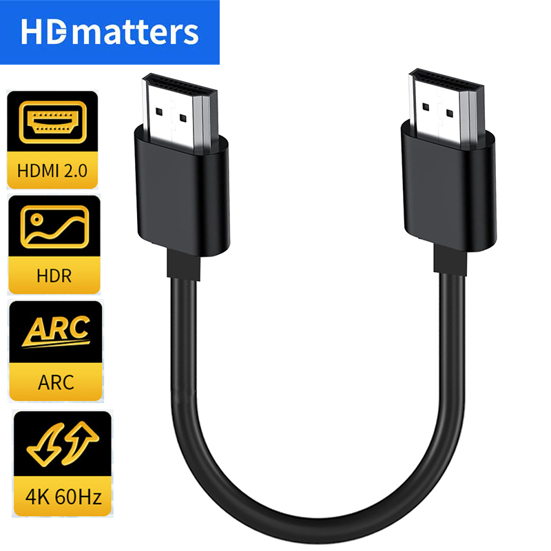 Ultra Short HDMI 2.0 Cable 4K  - Home Cinema Apple ulasan dan harga