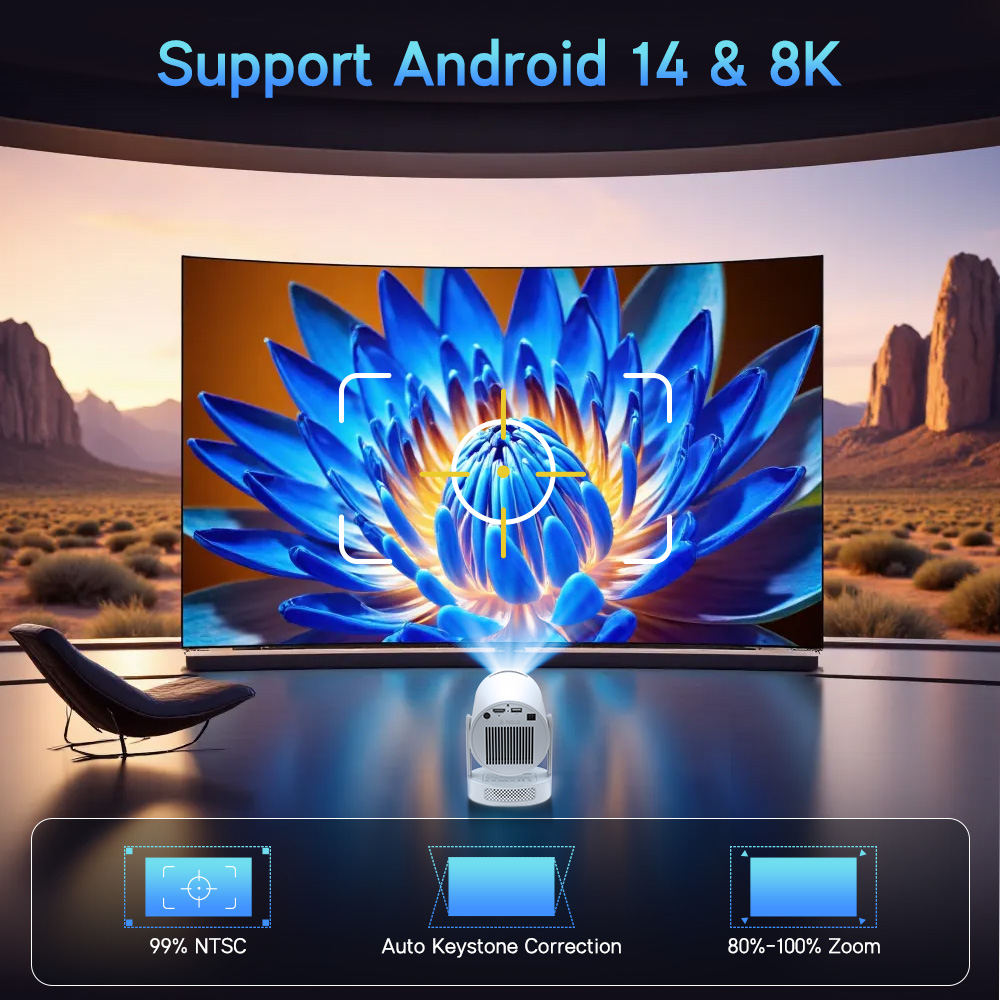 Magcubic Android 14 Native 108 - Home Cinema Complet ulasan dan harga