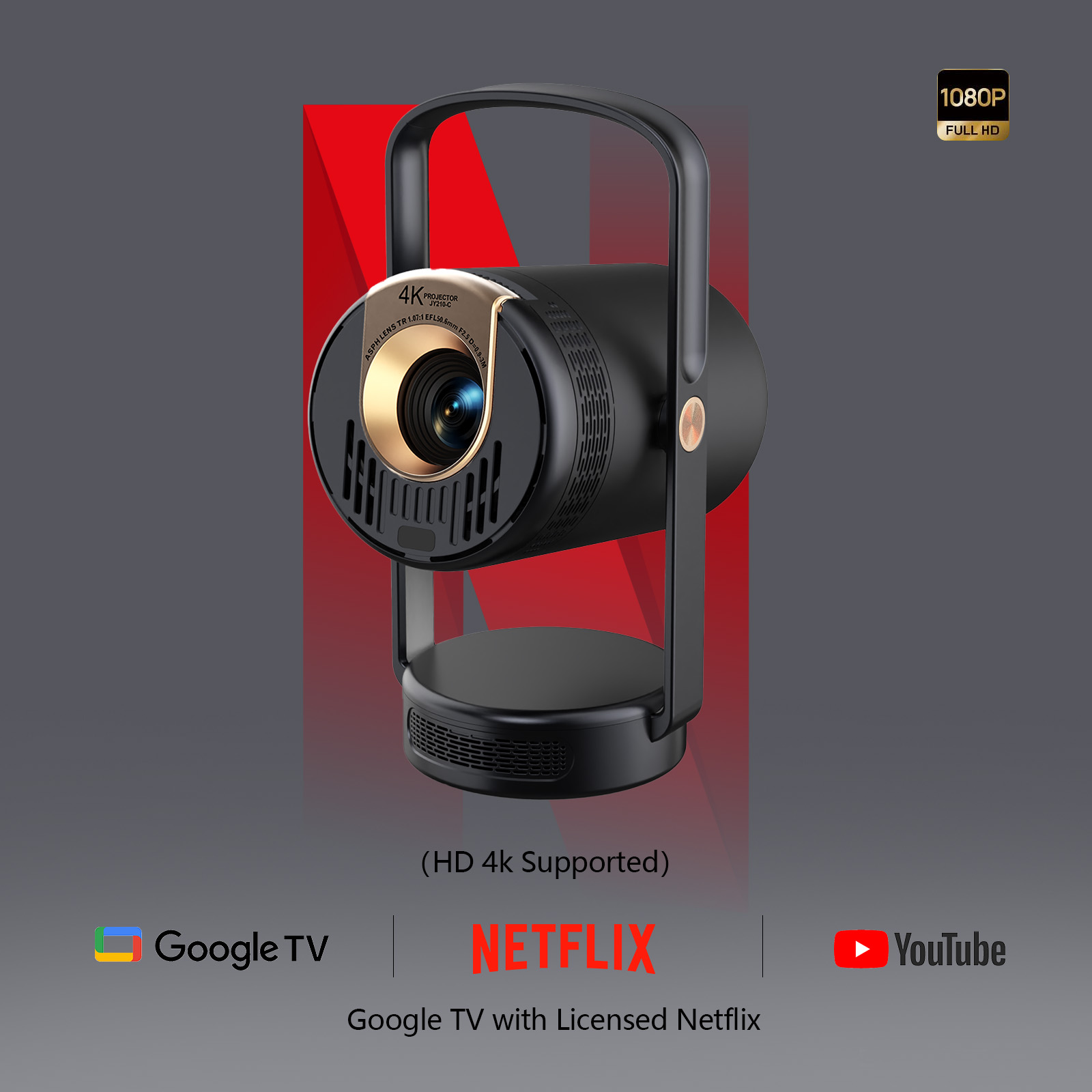 2026 New Smart Portable Projec - Home Cinema Movies ulasan dan harga