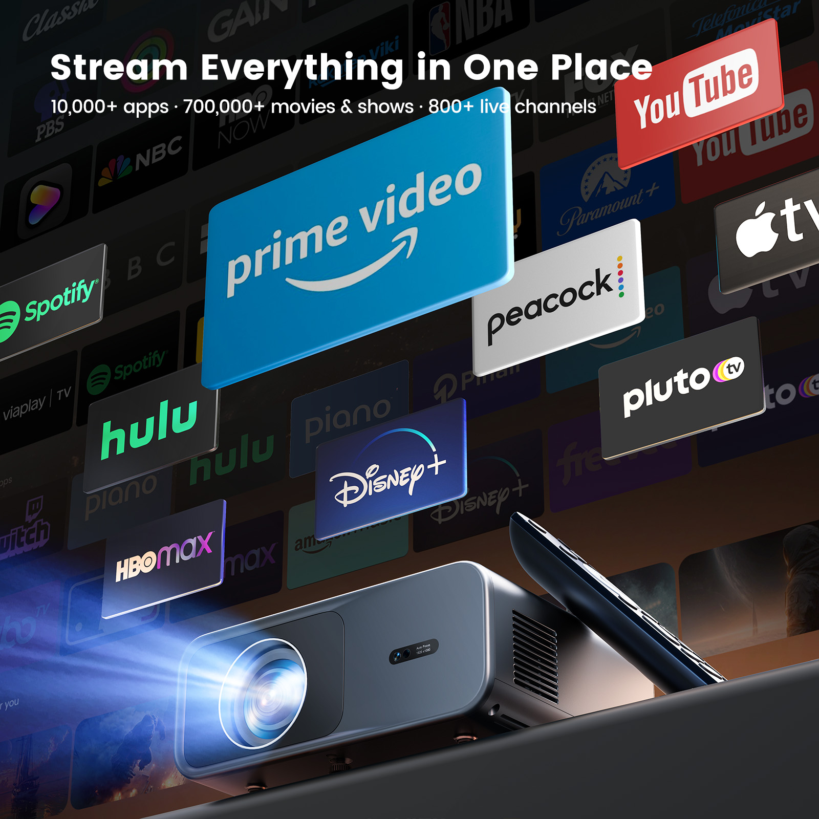 Wimius G1 4K Google TV Project - Home Cinema Movies ulasan dan harga
