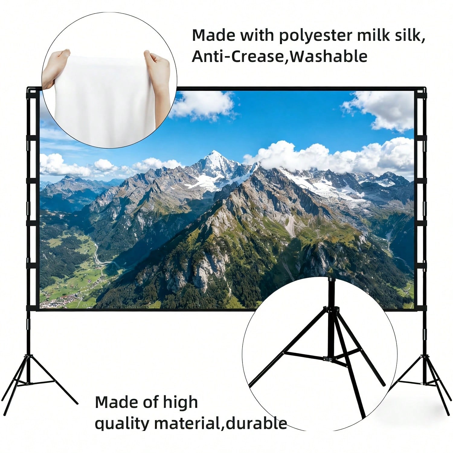 XBJ 100 Inch 4K Ultra HD Proje - Home Cinema Hd ulasan dan harga