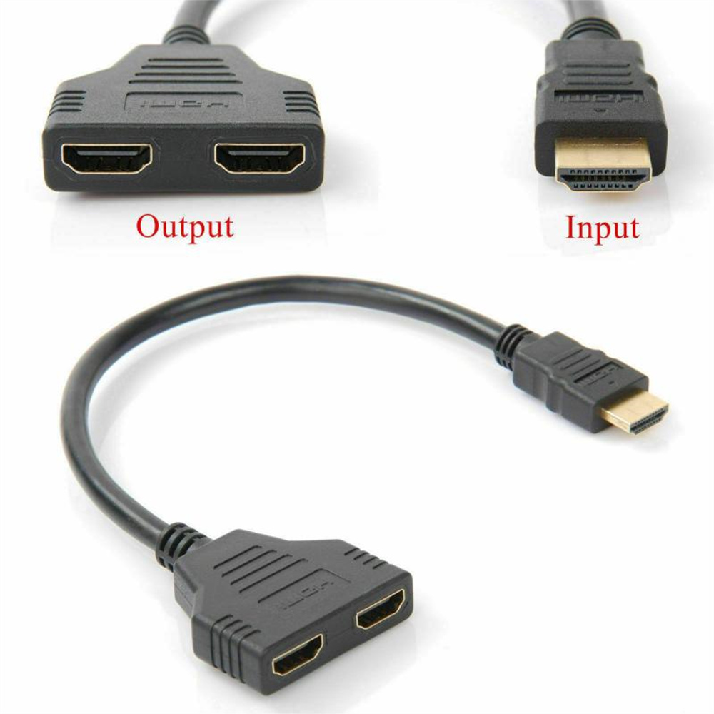 Dual Port HDMI-compatible Spli - Home Cinema With Projector ulasan dan harga