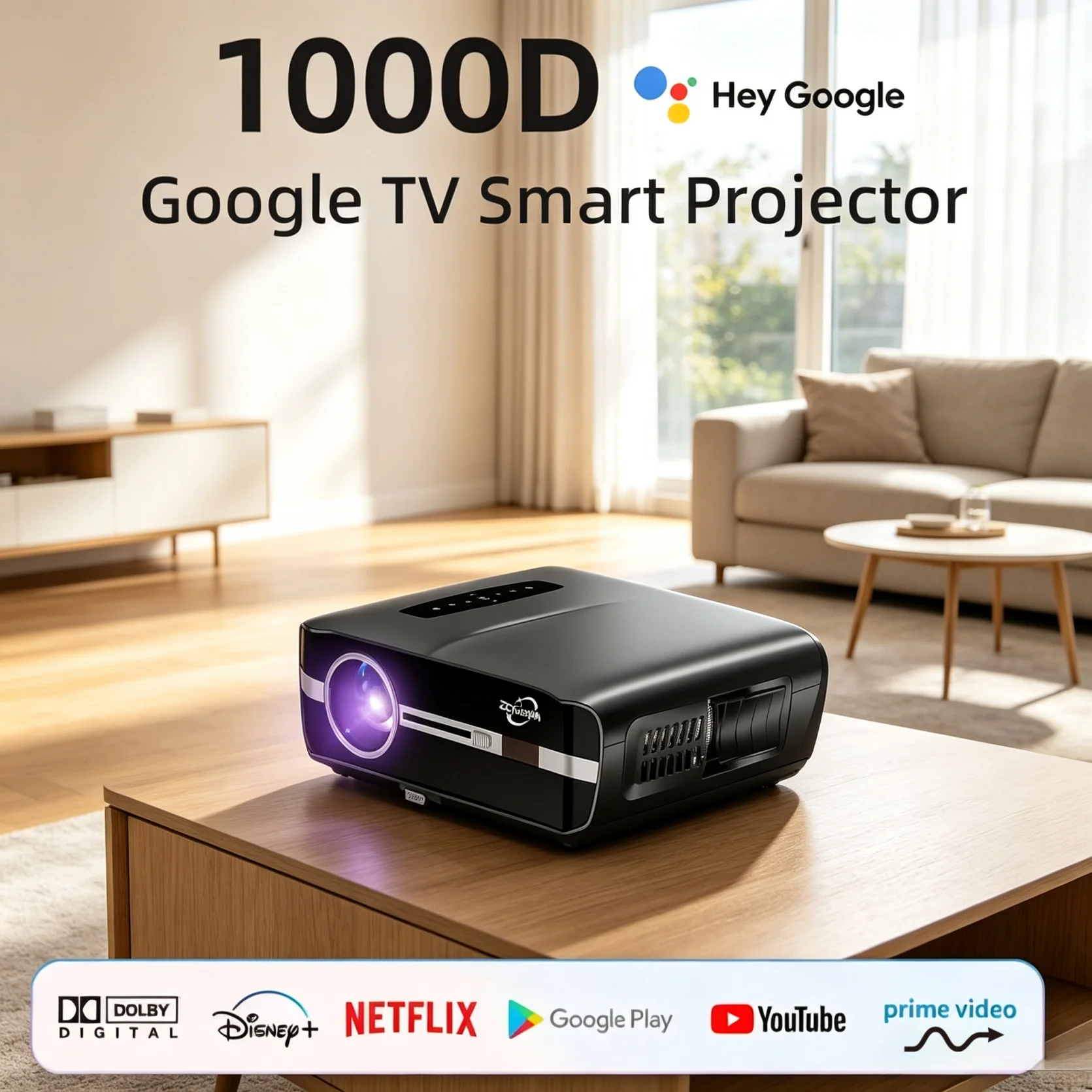 Official Google TV 4K Projecto - Home Cinema Entertainment ulasan dan harga