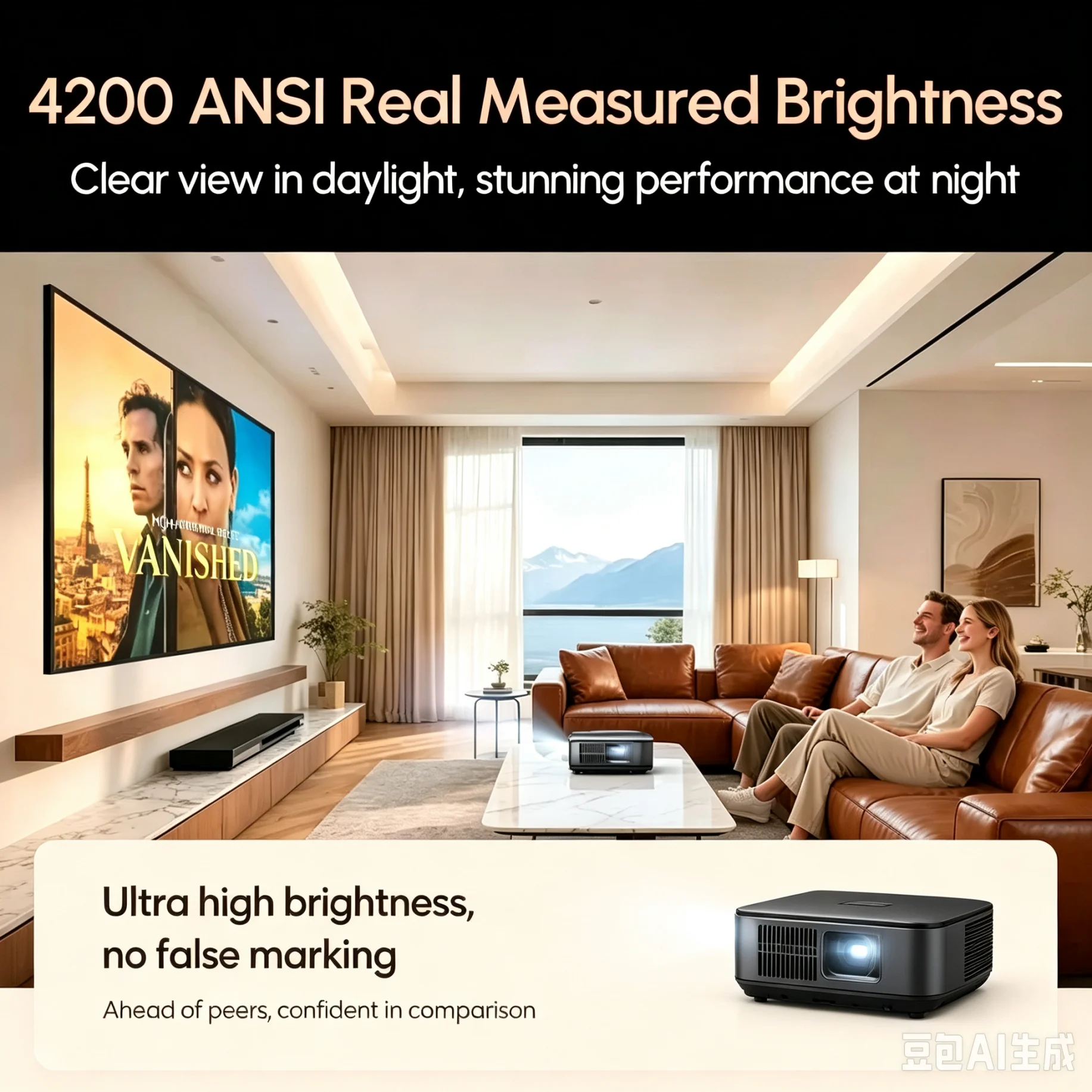 Official Google TV 4K Projecto - Home Cinema Entertainment ulasan dan harga