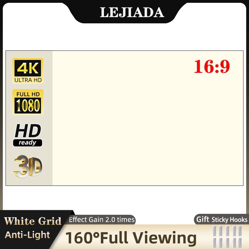 LEJIADA Projector Screen 60-13 - Home Cinema Blanc ulasan dan harga