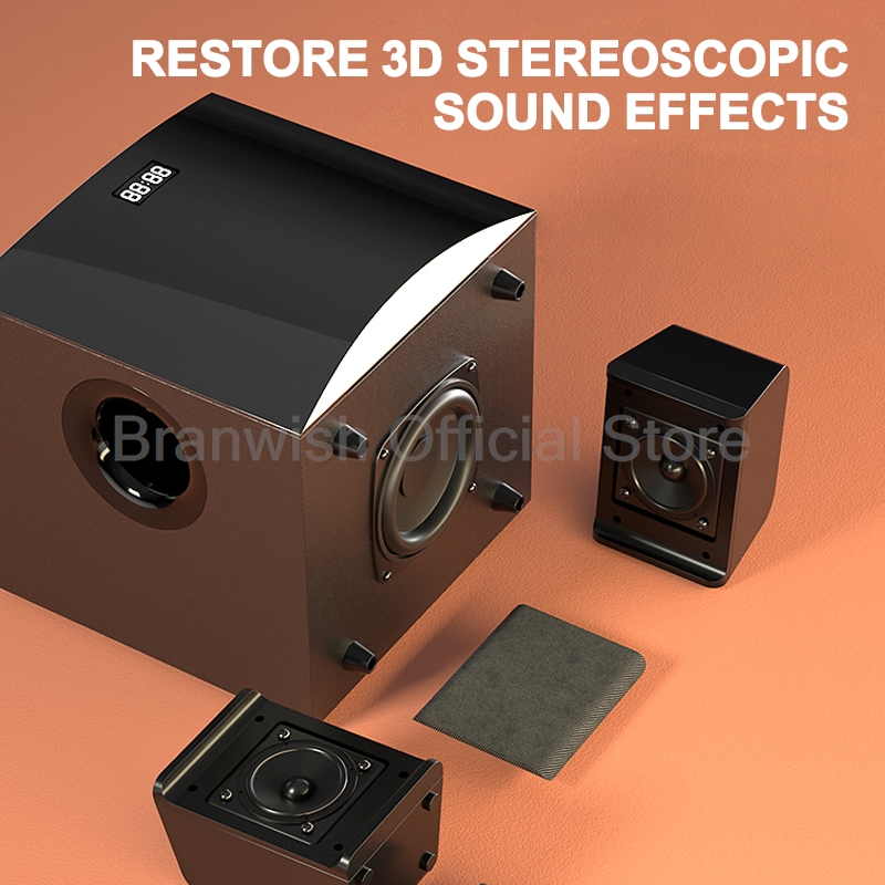 2.1 Sound Box Amplifier 31W Hi - Home Cinema Speaker System ulasan dan harga