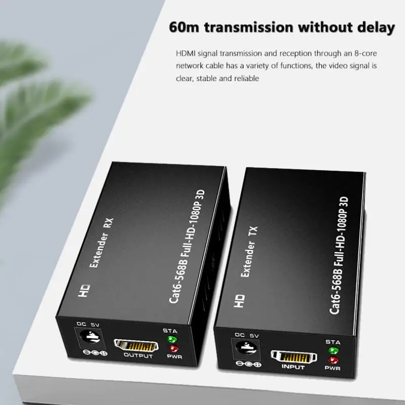 60M Extender RJ45 HDMI-compati - Home Cinema Apple ulasan dan harga