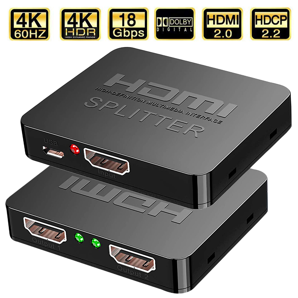 2023 Best 4K HDMI Splitter 1x2 - Home Cinema Apple ulasan dan harga