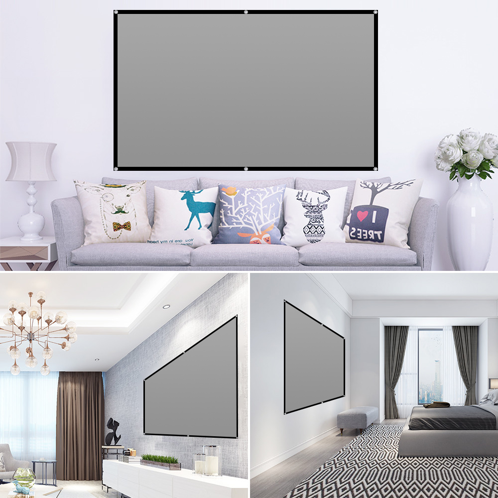 LEJIADA Projector Screen 60-13 - Home Cinema Blanc ulasan dan harga