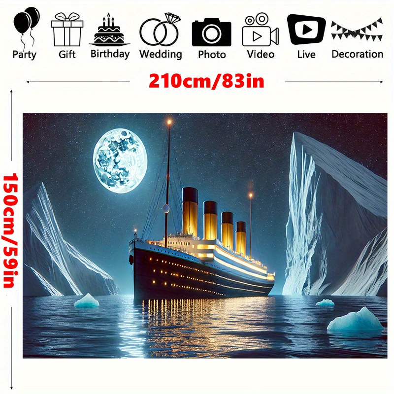 Titanic Ship Iceberg Moonlight - Home Cinema The Drama ulasan dan harga