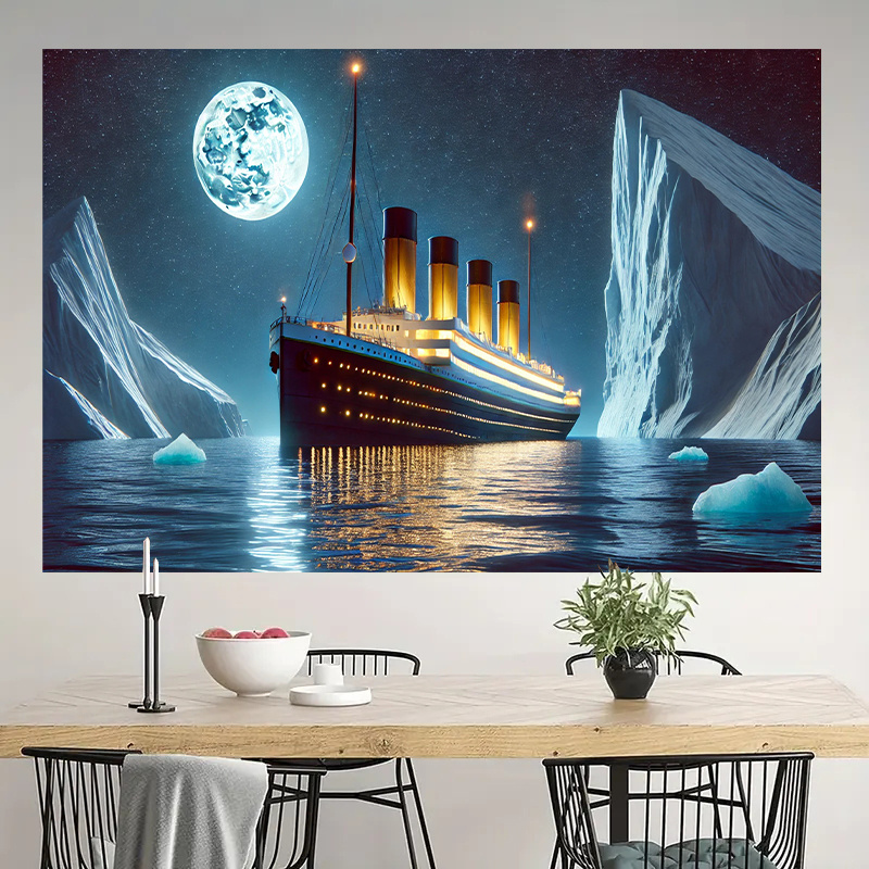 Titanic Ship Iceberg Moonlight - Home Cinema The Drama ulasan dan harga