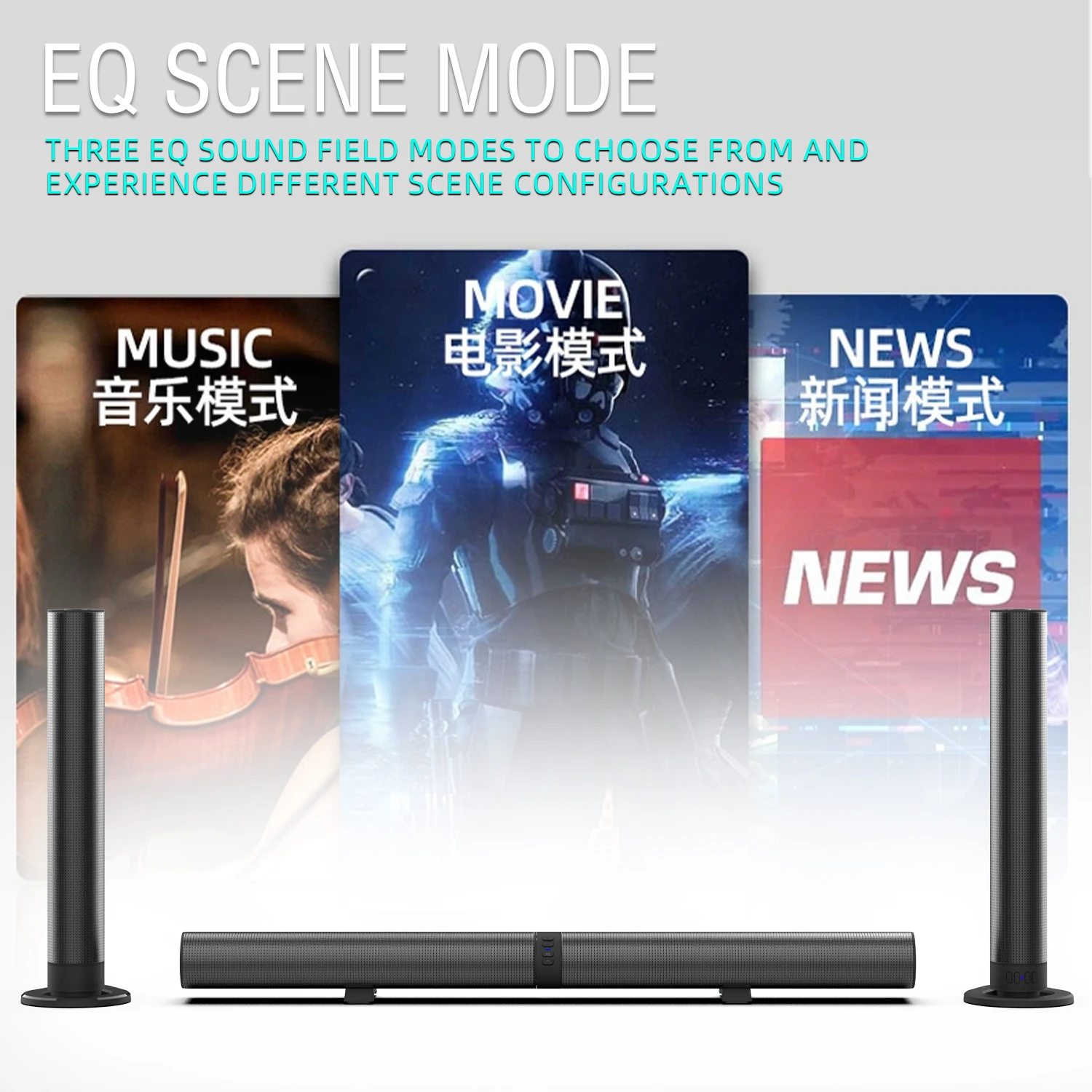 FM Soundbar TV Bluetooth Speak - Home Cinema Speaker System ulasan dan harga